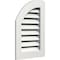 Ekena Millwork Quarter Round Top Left Functional, PVC Gable Vent w/ 1" x 4" Flat Trim Frame, 06"W x 28"H GVPQL06X2801FUN - alternate 2